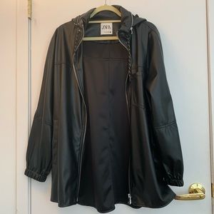 Black Zara Faux Leather jacket